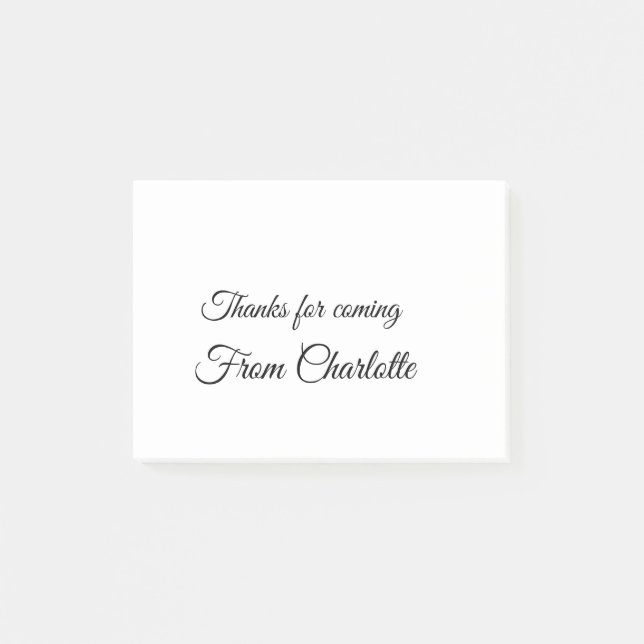 Post-it® merci de venir ajouter un message texte (Devant)