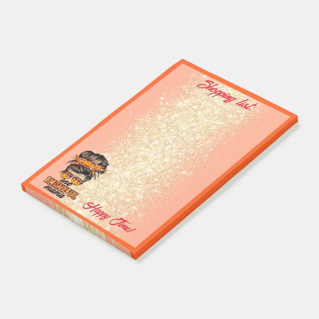 Post-it® Merci Mama Personnaliser d'automne Texte et couleu (Incliné)