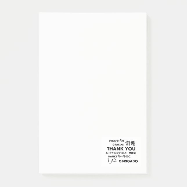 Post-it® Merci multi de langue (Devant)