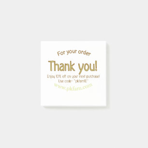 Post-it® Merci pour l'achat détail de l'entreprise familial