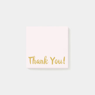 Post-it® Merci rose et or simple