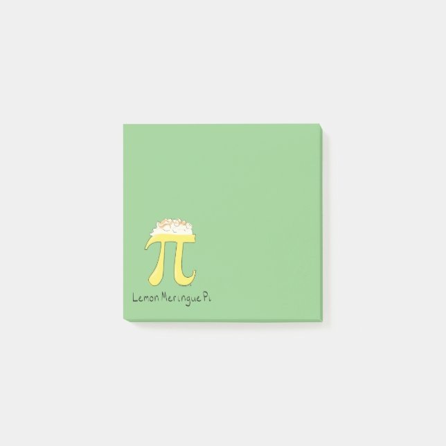 Post-it® Mérite citron meringue Pi mou Math Pi Notes de la  (Devant)