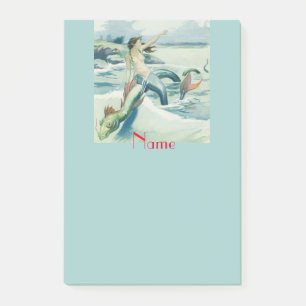 Post-it® Mermaid Riding Serpent de mer Thunder_Cove