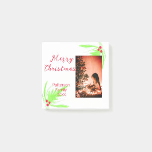 Post-it® Merry Bright Christmas ajouter nom de famille bien