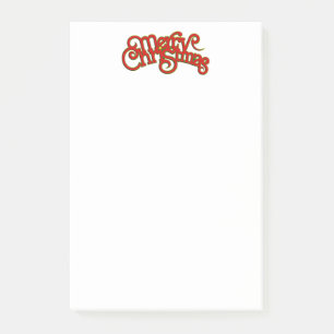 Post-it® MERRY CHRISTMAS - Conception vintage du texte de N