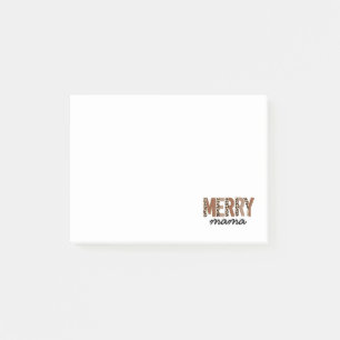 Post-it® "Merry Mama" Bloc de couleur moderne Leopard Boho