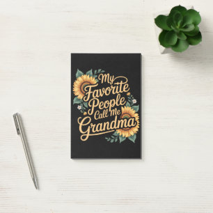 Post-it® Mes personnes préférées m'appellent grand-mère pou