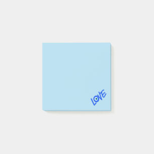 Post-it® Message d'AMOUR bleu doux