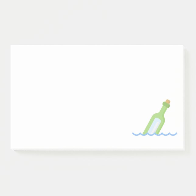 Post-it® Message dans une bouteille (Devant)