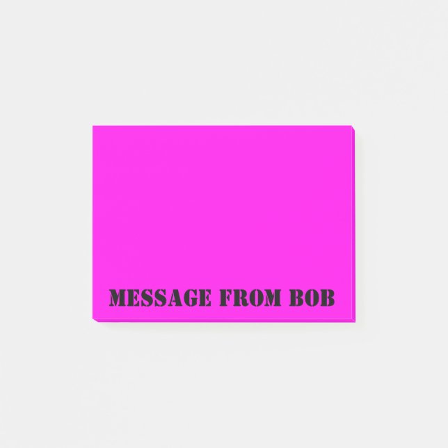Post-it® Message de Daylight Fuchsia 4 x 3 (Devant)