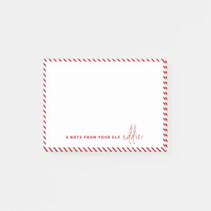 Post-it® Message de l'Elfe de Noël Un mot de votre Elfe
