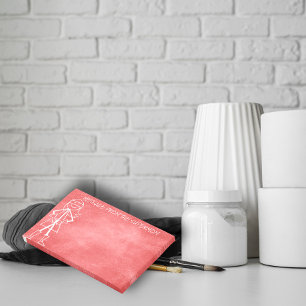 Post-it® Message de maman - Chalkboard Red Wall