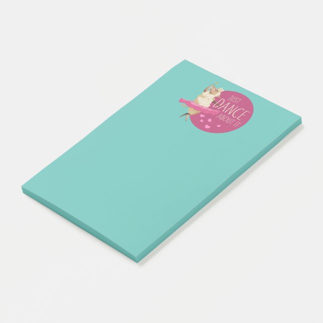 Post-it® Message de mouton drôle - Il suffit de danser à ce (Incliné)