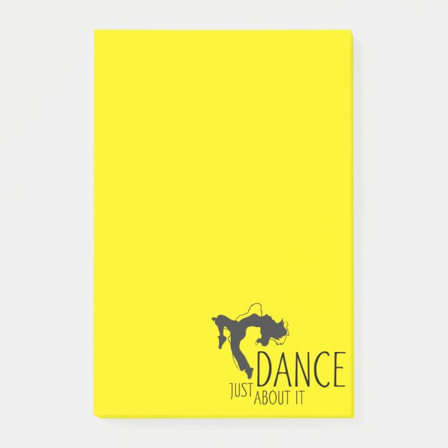 Post-it® Message drôle - Il suffit de danser à ce sujet 1 (Devant)