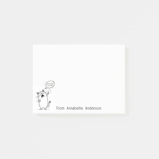Post-it® Message Important Chat Personnaliser Notes (Devant)