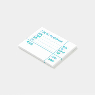 Post-it® Message téléphonique personnalisé avec nom pour le