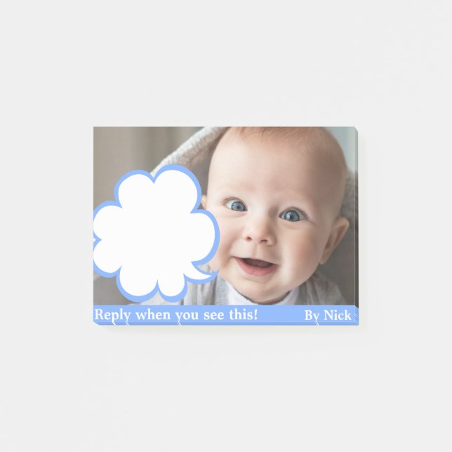 Post-it® Messages du patron drôle. notes postales (Devant)