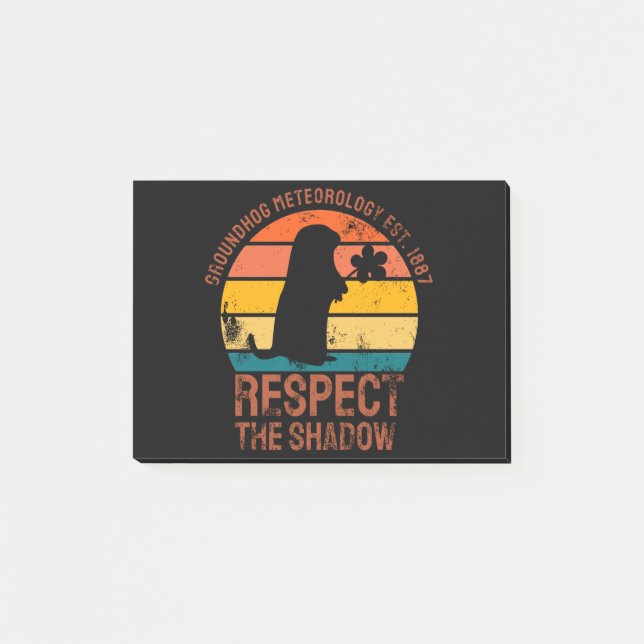 Post-it® Météorologie de la marmotte Est. 1887 (Devant)