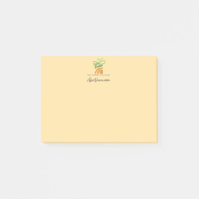 Post-it® Mettez Votre Logo Ici Tablette (Devant)