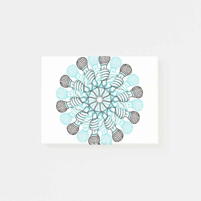 Post-it® Microphone à main (Devant)