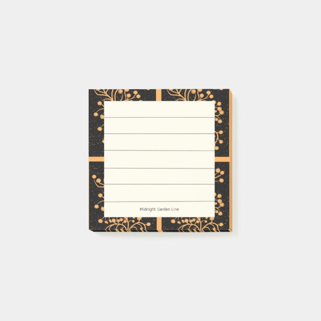 Post-it® Midnight Garden Line Golden Amber (Devant)