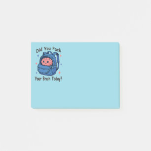 Post-it® Mignon « Avez-vous emballé votre cerveau aujourd'h