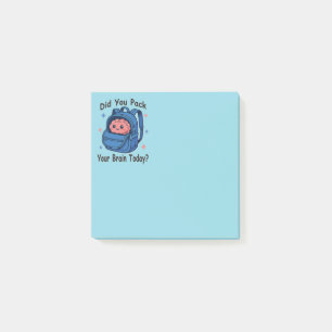 Post-it® Mignon « Avez-vous emballé votre cerveau aujourd'h