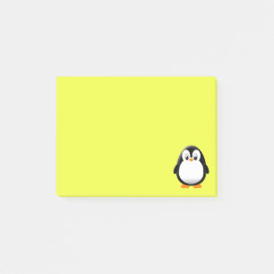 Post-it® Mignon dessin animé de manchot personnalisé