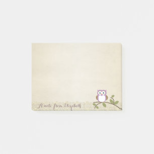 Post-it® Mignon, élégant, chic, dentelle, hibou