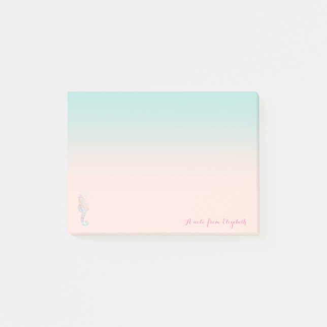 Post-it® Mignon, élégant, hippocampe personnalisé (Devant)