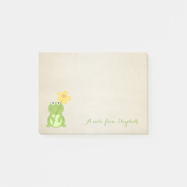 Post-it® Mignon Joli Élégant ,Grenouille (Devant)