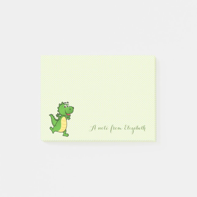 Post-it® Mignon Joli Élégant, Points, Croco Heureux (Devant)