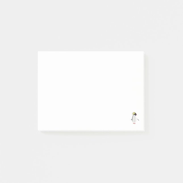 Post-it® Mignon Manchot Rockhopper Drôle Animal Antarctique (Devant)