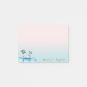 Post-it® Mignon Tropical Chic, Palmiers, Océan