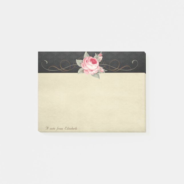 Post-it® Mignonne Adorable Élégante Stylée Rose (Devant)