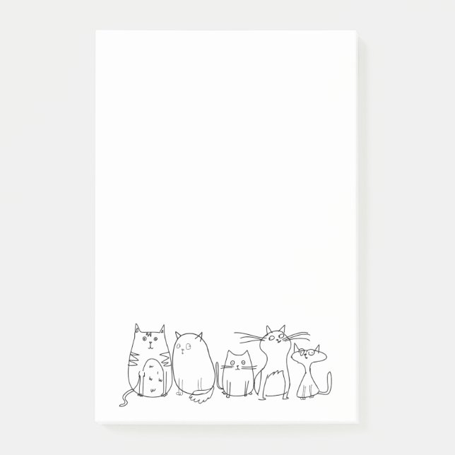 Post-it® Mignonne et folle dingue dame (Devant)