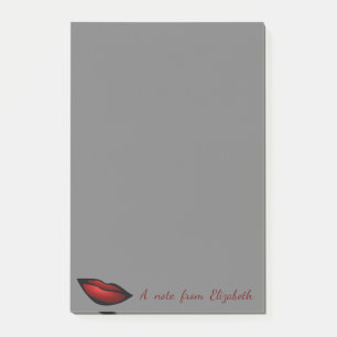 Post-it® Mignonne Jolie Fille Stylée, Lèvres Rouges