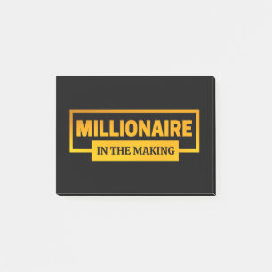 POST-IT® MILLIONNAIRE EN TRAIN DE FAIRE