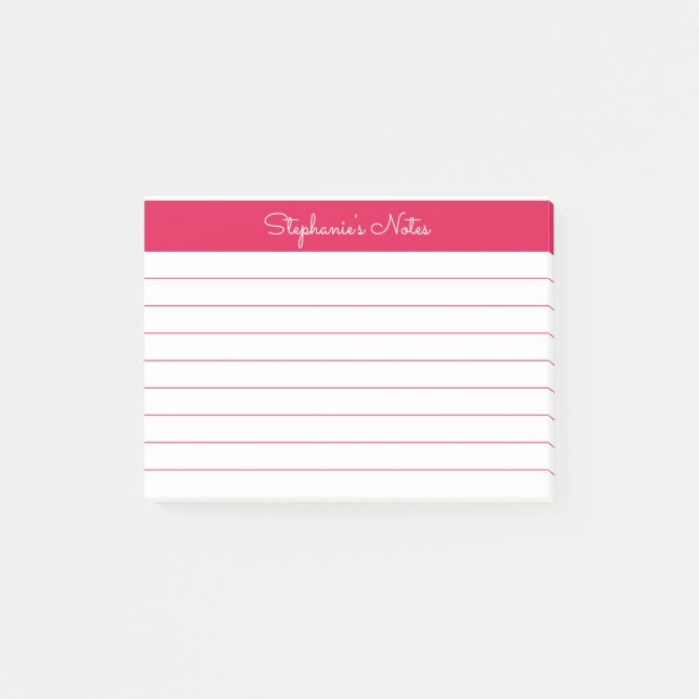 Post-it® Mini Cerisier Rouge Linu Personnalisé (Devant)