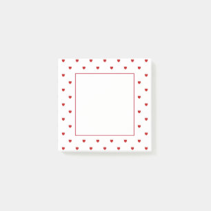 Post-it® Mini Coeurs de velours rouge