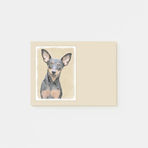 Post-it® Miniature Pinscher Peinture mignonne Chien Art ori