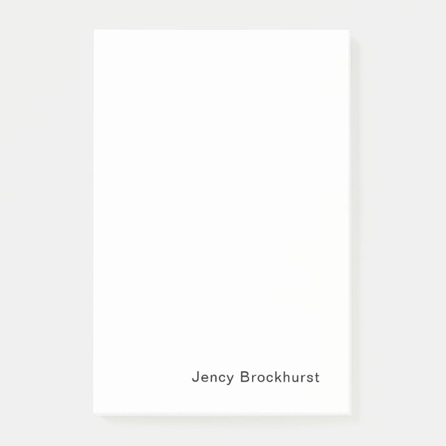 Post-it® Minimal Classic White Masculine Design (Devant)