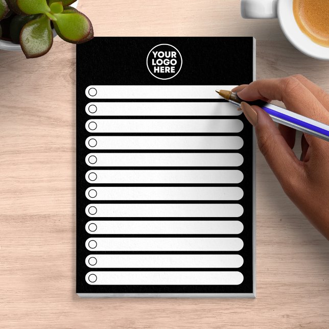 Post-it® Minimalist Black White Business Logo To Do List (Minimalist Black White Business Logo To Do List Post-it Notes)
