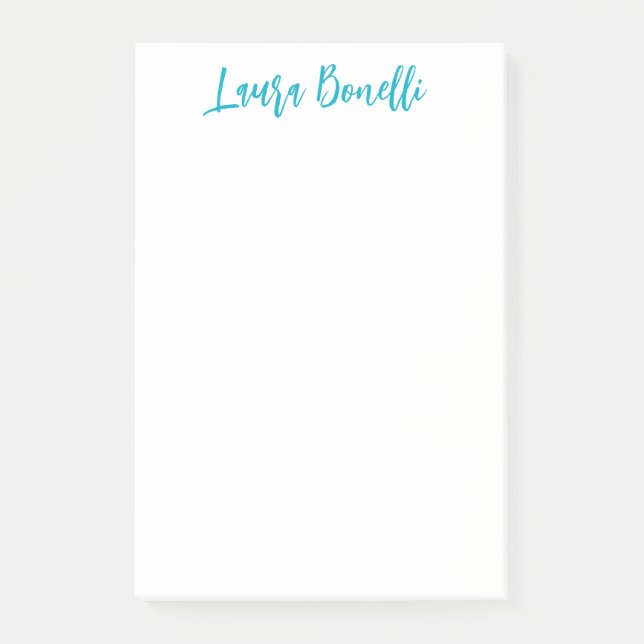 Post-it® Minimalist Professional Handwrite Plain Name Title (Devant)