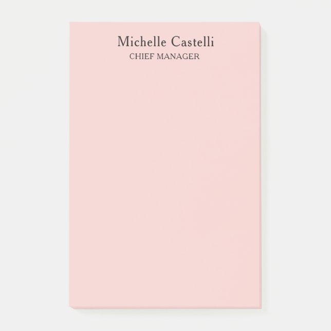 Post-it® Minimalist Professional Unique Classical Pastel (Devant)
