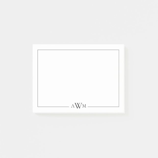Post-it® Minimalist Three Letter Monogram (Devant)