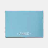 Minimaliste Aqua Blue personnalisable 4" x 3"