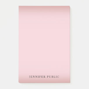 Post-it® Minimaliste élégant Rose Gold Modèle