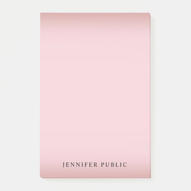Post-it® Minimaliste élégant Rose Gold Modèle (Devant)