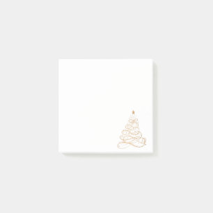 Post-it® Minimaliste en filigrane métallique d'arbre de